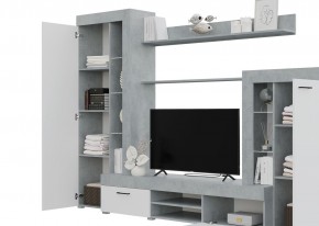 Гостиная Дельта (Бетон/Белый) в Игре - igra.ok-mebel.com | фото 2