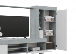 Гостиная Дельта (Бетон/Белый) в Игре - igra.ok-mebel.com | фото 3