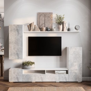 Гостиная Диаманд (белый/цемент светлый) в Игре - igra.ok-mebel.com | фото