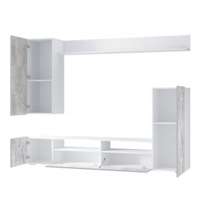Гостиная Диаманд (белый/цемент светлый) в Игре - igra.ok-mebel.com | фото 3