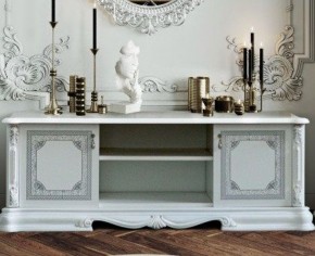 Гостиная Грация (комплект) белый/серебро в Игре - igra.ok-mebel.com | фото 2