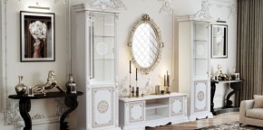 Гостиная Грация (комплект) белый/золото в Игре - igra.ok-mebel.com | фото