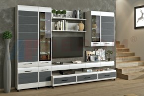 Гостиная Камелия Композиция 1 (Снежный ясень - серый) в Игре - igra.ok-mebel.com | фото