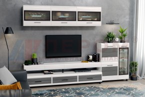 Гостиная Камелия Композиция 12 (Снежный ясень - серый) в Игре - igra.ok-mebel.com | фото