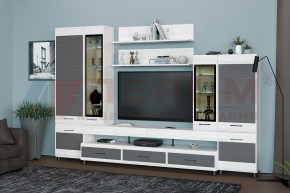 Гостиная Камелия Композиция 3 (Снежный ясень - серый) в Игре - igra.ok-mebel.com | фото