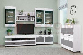 Гостиная Камелия Композиция 8 (Снежный ясень - серый) в Игре - igra.ok-mebel.com | фото