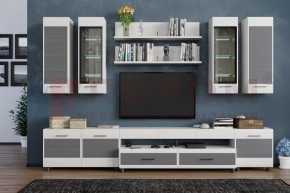 Гостиная Камелия Композиция 9 (Снежный ясень - серый) в Игре - igra.ok-mebel.com | фото