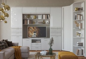 Гостиная ЛОТОС (модульная) Бодега белая в Игре - igra.ok-mebel.com | фото 8