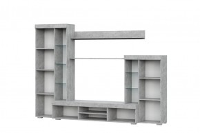 Гостиная МГС 5 (Цемент светлый/Белый) в Игре - igra.ok-mebel.com | фото 2
