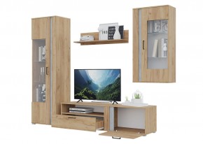Гостиная Омега (Крафт золотой-Бетон) в Игре - igra.ok-mebel.com | фото 4