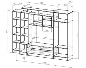 ОСКАР Гостиная (Венге/Анкор светлый) в Игре - igra.ok-mebel.com | фото 2