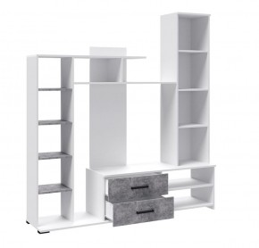 Гостиная Сидней-1 ЛДСП Белый/Ателье светлое в Игре - igra.ok-mebel.com | фото 4
