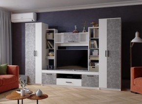 Гостиная СИДНЕЙ-2 ЛДСП Белый /ЛДСП Ателье светлое в Игре - igra.ok-mebel.com | фото