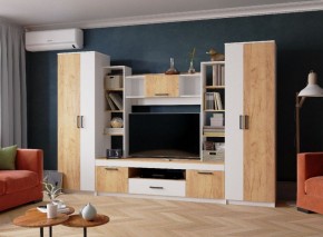 Гостиная СИДНЕЙ-2 ЛДСП Белый /ЛДСП Дуб крафт золотой в Игре - igra.ok-mebel.com | фото