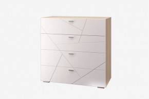 Гостиная Скайлайн набор ДБ- 4 (дуб сонома светлый/белый) в Игре - igra.ok-mebel.com | фото 2