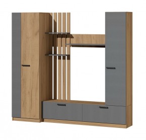 Гостиная Юджи (Дуб Крафт золотой/Графит) в Игре - igra.ok-mebel.com | фото 2