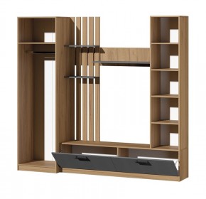 Гостиная Юджи (Дуб Крафт золотой/Графит) в Игре - igra.ok-mebel.com | фото 3