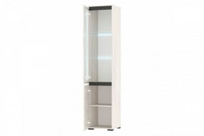 ГРЕТТА Пенал-витрина 1В1С (дуб крафт) в Игре - igra.ok-mebel.com | фото 2