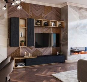 ХЛОЯ Гостиная (Дуб Вотан/Обсидиан) модульная в Игре - igra.ok-mebel.com | фото 11