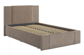 ХЛОЯ Кровать 1200 с сонованием (латте велюр) в Игре - igra.ok-mebel.com | фото