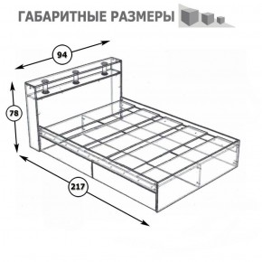 Камелия Кровать 0900, цвет белый, ШхГхВ 93,5х217х78,2 см., сп.м. 900х2000 мм., без матраса, основание есть в Игре - igra.ok-mebel.com | фото 3