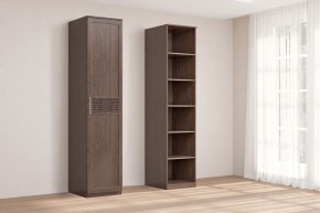 Кэт-4 Пенал 1дв глух (МДФ Венге/Экокожа Caiman коричневый) в Игре - igra.ok-mebel.com | фото