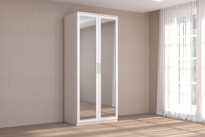 Кэт-4 Шкаф 2-х ств (2 дв зерк) (МДФ Бодега белая) в Игре - igra.ok-mebel.com | фото