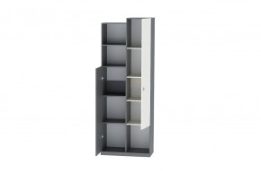 Клео ШК-2 Шкаф 2дв (ЛДСП графит-миндаль) в Игре - igra.ok-mebel.com | фото 2