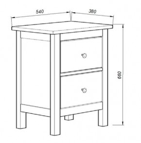 Комод 02 Кантри белый с двумя ящиками в Игре - igra.ok-mebel.com | фото 3