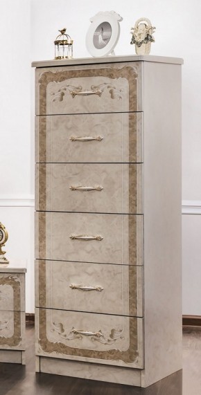 Комод 6 ящиков Патрисия (крем) в Игре - igra.ok-mebel.com | фото