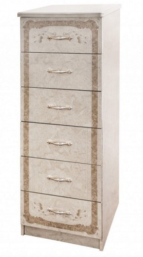 Комод 6 ящиков Патрисия (крем) в Игре - igra.ok-mebel.com | фото 2