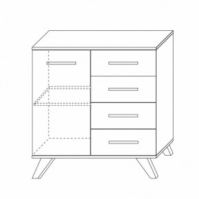 Комод 900 Вега Скандинавия в Игре - igra.ok-mebel.com | фото 5