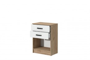 Комод Эконом (Дуб крафт золотой/Белый текстурный) в Игре - igra.ok-mebel.com | фото 2