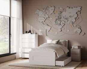 Комод КАСТОР с пятью ящиками, цвет белый в Игре - igra.ok-mebel.com | фото 3