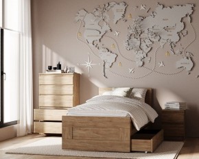 Комод КАСТОР с пятью ящиками, цвет Дуб Сонома в Игре - igra.ok-mebel.com | фото 3