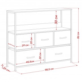 Комод Leset Локи 5 ящиков с полкой в Игре - igra.ok-mebel.com | фото 13