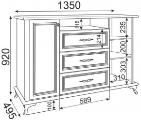 Комод М03 Скарлетт (бодега светлая) в Игре - igra.ok-mebel.com | фото 2