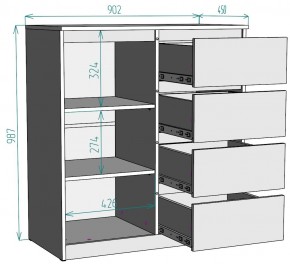 Комод Мальта K115 в Игре - igra.ok-mebel.com | фото 2