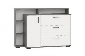 Комод с дверкой и тремя ящиками (графит/белый) в Игре - igra.ok-mebel.com | фото