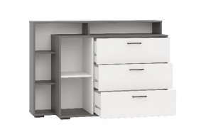 Комод с дверкой и тремя ящиками (графит/белый) в Игре - igra.ok-mebel.com | фото 2