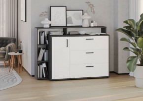 Комод с дверкой и тремя ящиками (графит/белый) в Игре - igra.ok-mebel.com | фото 3