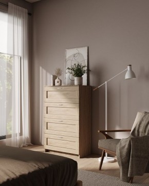 Комод СИРИУС с четырьмя ящиками, цвет Дуб Сонома в Игре - igra.ok-mebel.com | фото
