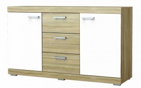 СОНАТА КС-1500 Комод (Дуб сонома/Белый глянец) в Игре - igra.ok-mebel.com | фото