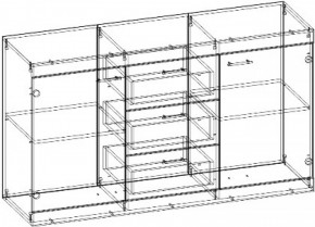 СОНАТА Комод КС-1500 (Дуб сонома/Дуб сакраменто) в Игре - igra.ok-mebel.com | фото 2