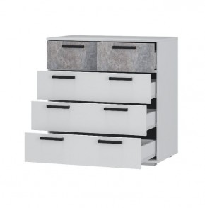 Комод Стандарт-5 NEW (белый/цемент светлый) в Игре - igra.ok-mebel.com | фото 2