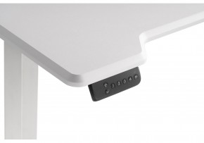 Компьютерный стол Маркос с механизмом подъема 120х75х75 белый / шагрень белая в Игре - igra.ok-mebel.com | фото 7