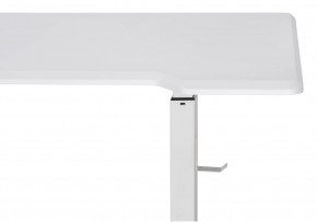Компьютерный стол Маркос с механизмом подъема 140х80х75 белый / шагрень белая в Игре - igra.ok-mebel.com | фото 8