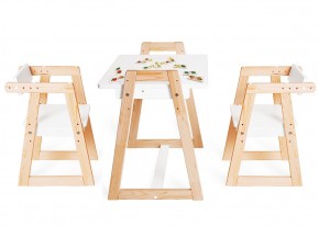 Комплект детской мебели стол и  два стула Я САМ "Лофт-Дуо" (Белый) в Игре - igra.ok-mebel.com | фото