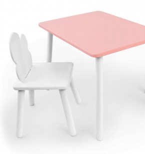 Комплект детской мебели стол и стул Облачко (Розывый/Белый/Белый) в Игре - igra.ok-mebel.com | фото
