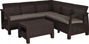 Комплект мебели угловой Корфу Релакс Сет (Corfu Relax set) коричневый в Игре - igra.ok-mebel.com | фото 3